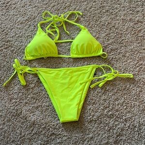 Neon Yellow String Bikini